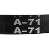 sourcing map A-71 Drive Belt 71 Inch Pitch Length Industrial