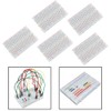 LIANHATA 10pcs Mini Breadboard 400 Holes Breadboard Experiment Board Power