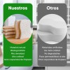 12 Pcs Esponjas Cocina Celulosa Y Coco Beige Sin Rayar