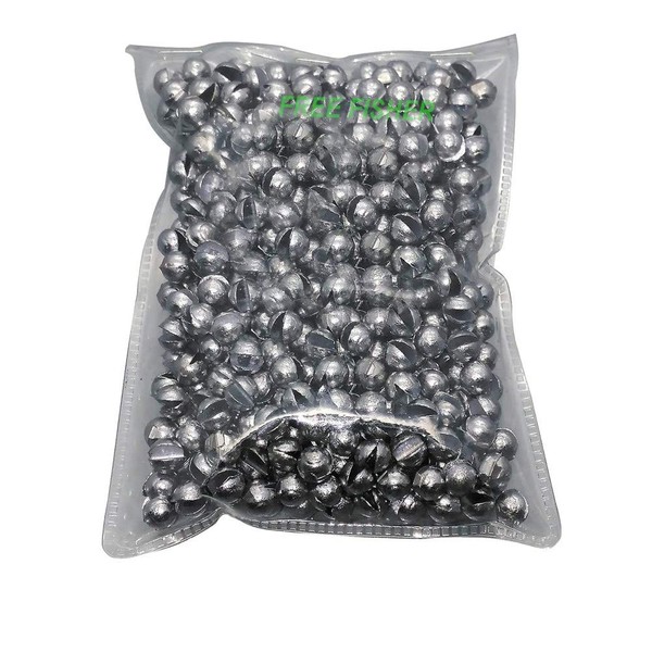 FREE FISHER Split Shot Fishing Weights,500Pcs Lead Sinking Fishing Weights Sinkers,Fishing Sinkers and Weights (0.07oz)