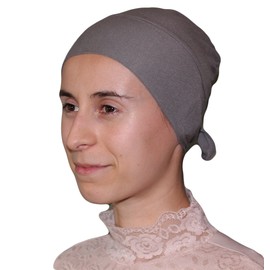 Modefa Firdevs Luxury Jersey Islamic Turkish Hijab Underscarf Cap Bonnet (Grey)