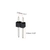 sourcing map Straight Pin Header DIP Single Row 2 Pin