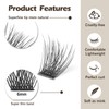 EASITENSION Lash Clusters DIY Eyelash Extension,80 Clusters Lashes 10mm 12mm