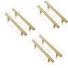 ANSIEDIO 6 Pack Kitchen Cupboard Handles Gold Cabinet Handles 128mm