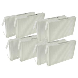 vhbw Filterset Ersatz für Zehnder 527005400 für Lüftungsgerät - Luftfilter G4 / F7 (8 Stück), 18 x 12 x 4 cm, Weiß