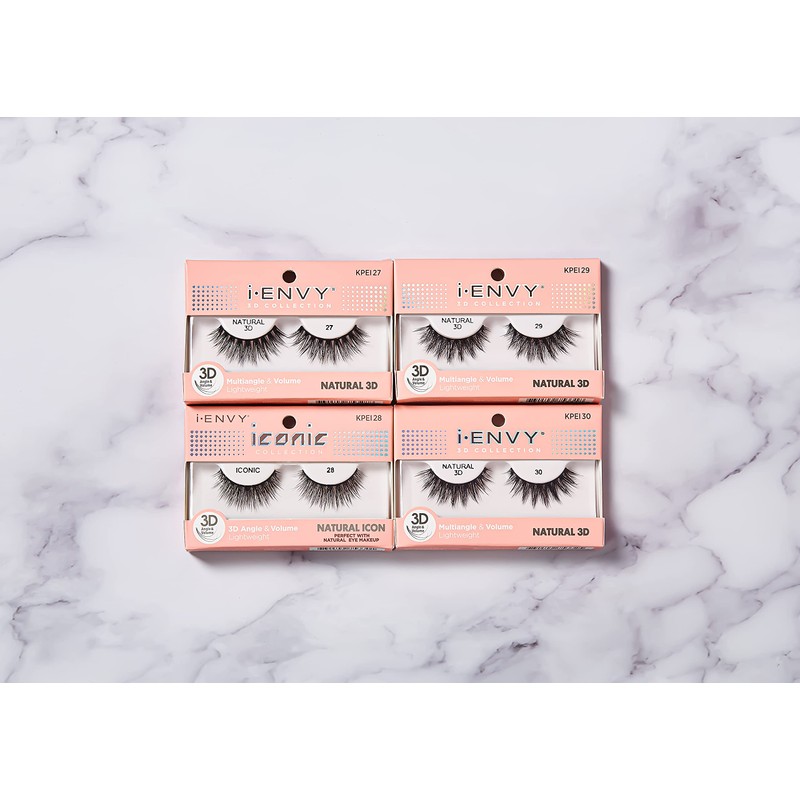 iEnvy Natural Eyelashes Lightweight False Lashes Multiangle and Volume 3D