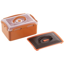 Yoshikawa SJ1910 Fermentation Shokudo Pickle Pot, Orange, 9.2 fl oz (2600 ml)