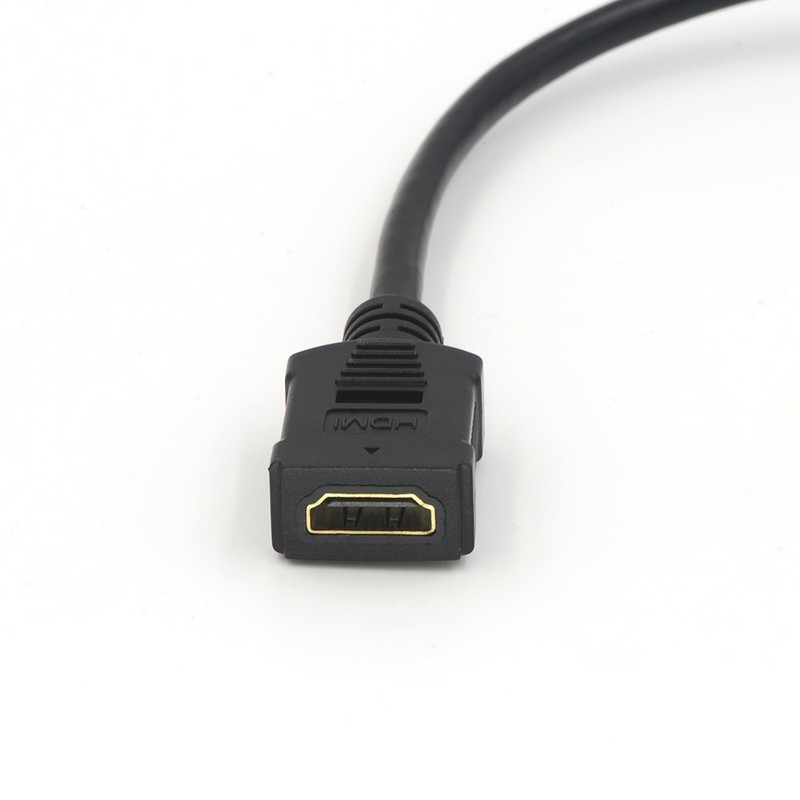 VCE 2-Pack HDMI Keystone Jack, Female to Female HDMI Pigtail