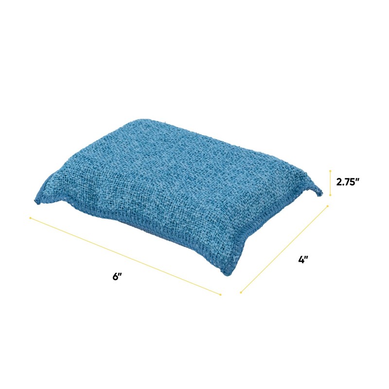 Miracle Microfiber Scrubbing Sponge, Blue Extra Scrubbing Power Sponge for