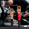 Conext Link 5pcs 1/0 AWG 1/4" Copper Wire Ring Terminal