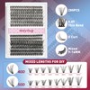 MayHug Individual Eyelashes Kit 40+50D 9-16mm Mixed Cluster Lashes Kit