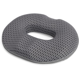 Cojín de Asiento de Espuma Viscoelástica con Forma de Donut, Cojín Ergonómico para Asiento de Silla, Portátil, para Coche, Hogar, Oficina, Trabajadores Sentados Durante Mucho