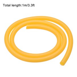 sourcing map Natural Latex Rubber Hose 3/16 Inch (5 mm) 1/2 Inch (12 mm) 3.3 ft Highly Elastic for Devices