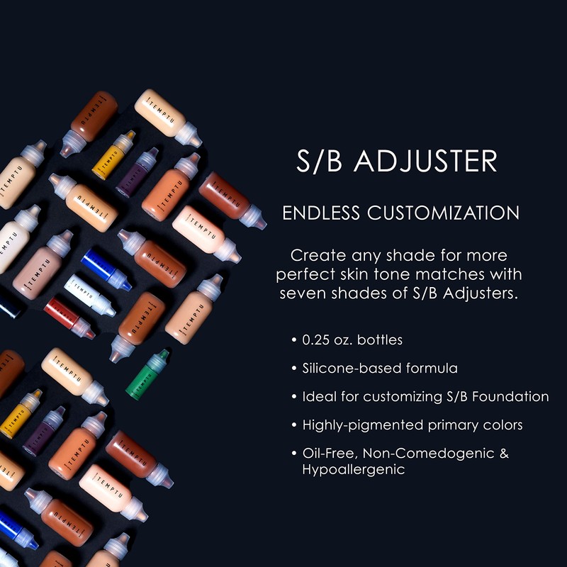 TEMPTU S/B Silicone-Based Shade Adjuster Starter Set: Long-Lasting, Highly-Pigmented Formula