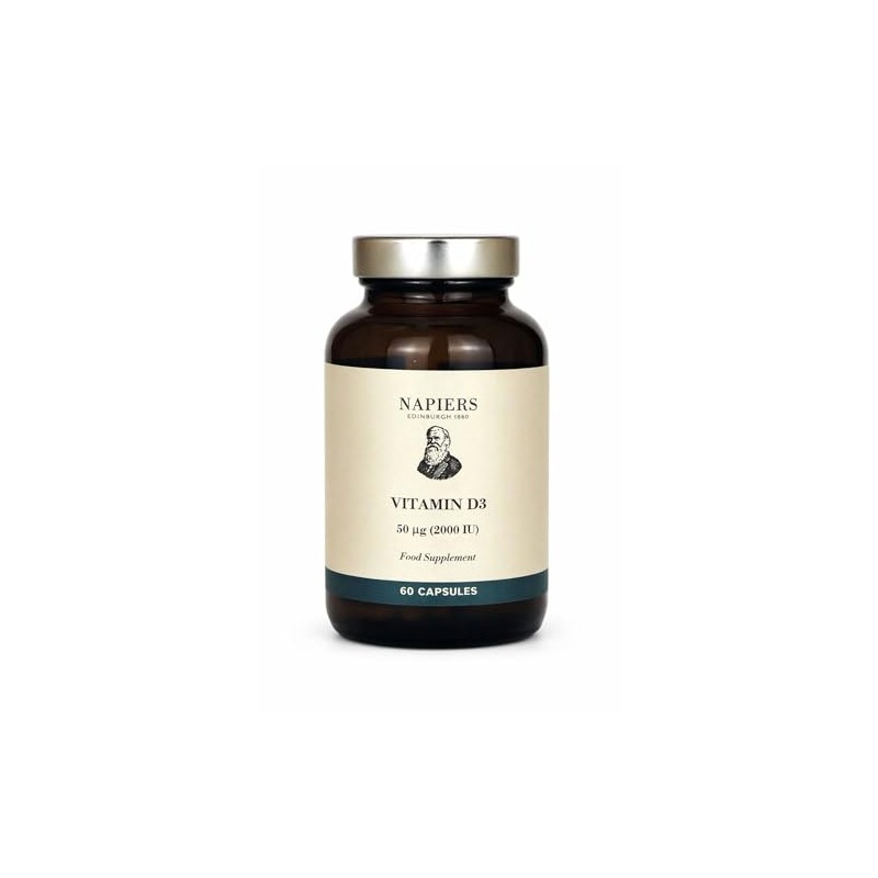 Napiers Vegan Vitamin D3 2000 IU Capsules - Algae Sourced