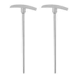 Sandfren RV Waste Valve Extension Tube, 2 PCS 9" Aluminum RV Sewer Valve Handle Replacement for Extension Rod, Camper Tank Dump Handle Fits 1 1/2" and 3" Gate, Universal for Motorhomes