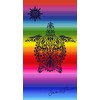 Miracle Home. Microfibre Turtle Towel, 100% Polyester, 75 x 145