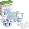 Silicone Baby Fruit Food Feeder & Mini Freezer Nibble Tray,
