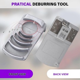 Plastic Pipe Deburring Tool, Professional Effective 1 1/4 to 4in PVC Tubing Plumbing Reamer Chamfer for PVC, CPVC, ABS, PP and PE Pipes