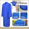 CLERKMANS Royal Blue Cap & Gown & Tassel Package -