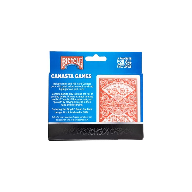 Novelty Baraja Bicycle Canasta 2 Mazos Cartón Plastificado
