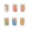 Guzzini Tierra Cup Holders, Multi-Colour, Pack of 6