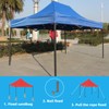 Inscrip Tent Canopy, Gazebo Cover, Gazebo Replacement Roof Replacement, 4-Corner
