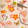 25 Pieces Hippie Car Flower Magnet Groovy Boho Flower Refrigerator
