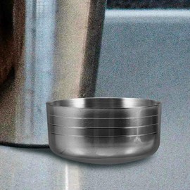 Luxshiny Cocktail Shaker Lids, 2pcs 350ML Shaker Bottle Replacement Lid Cap Top Cocktail Shaker Cover Stainless Steel Shaker Lids Caps Bubble Milk Tea Shaker Cup Cover