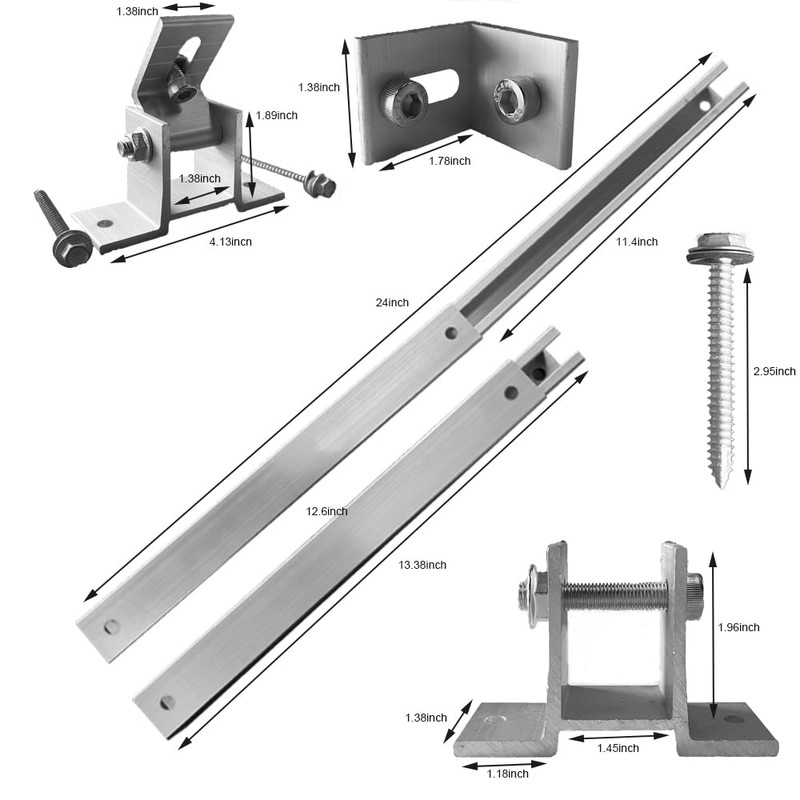 CMYYANGLIN Adjustable Solar Panel Tilt Mount Brackets Stand Support Any