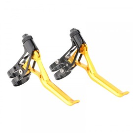 MiOYOOW 1 Pair Aluminium Alloy Bicycle Brake Levers Easily Adjustable V Brake Handle Lever for Road Bike MTB BMX