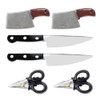 Comimark 6 pcs Trendy Gothic Punk Knife Hair Clips, Hairpins,