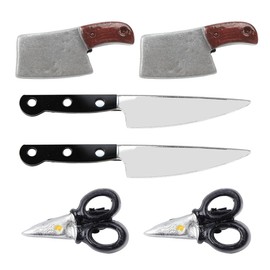 Comimark 6 pcs Trendy Gothic Punk Knife Hair Clips, Hairpins, Hair Accessories