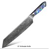 Void Blades Japanese AUS-10 Damascus Steel Full Tang Abalone Shell