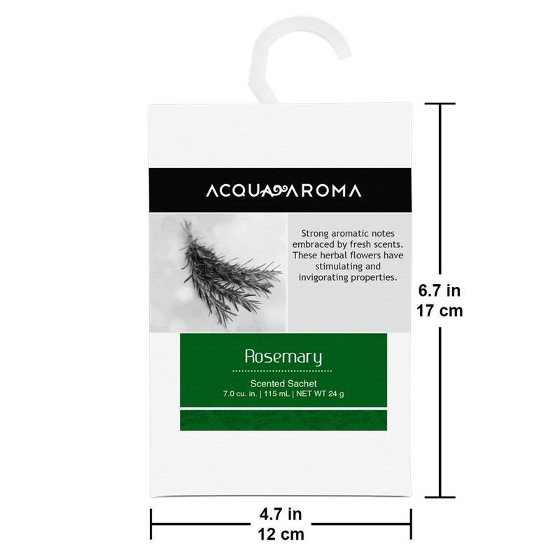 Acqua Aroma Rosemary Scented Sachet 7.0 cu. in. (115mL/24g) -