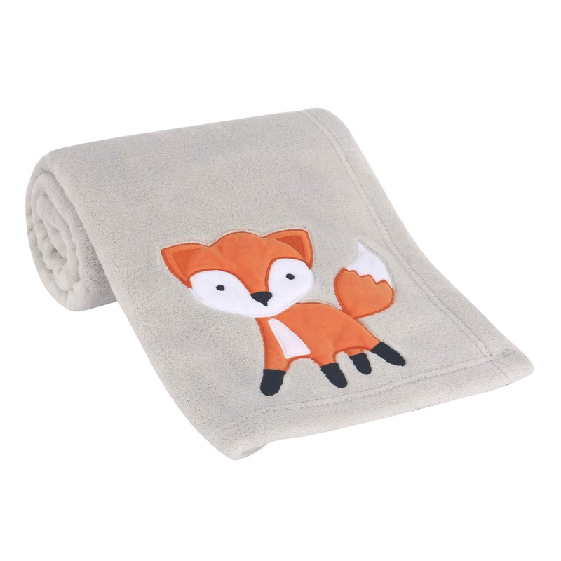 Bedtime Originals Woodland Friends Baby Blanket, Gray
