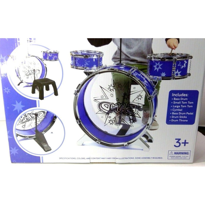 World Tech Toys Big Band Toy Drum Set - Blue