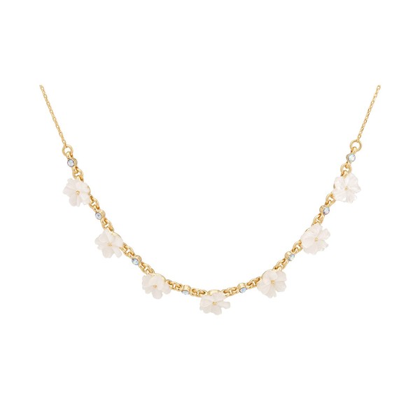 Carré - Collar con Flores de Madre Perla y Baño