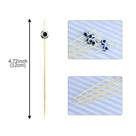 100Pcs Soccer Birthday Party Decorations Sports Ball Cocktail Picks Fruit Toothpicks Wooden Decorative for Appetizers Bar Drinks Sandwich Buffets Fruit Party Supplies