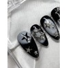 Black Star Nail Tips - Almond / 블랙 스타 네일팁