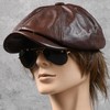 [LTG] 7987327 Genuine Leather Newsboy Hunting Hat, Men's Cap, Ashitano