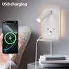 ZEROUNO LED Wall Lamp with USB-C/A Ports & Adjustable Headboard