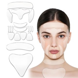 18 Parches Antiarrugas Reutilizables para La Frente, Ideales para Prevenir Las Arrugas Faciales Y Tratar Las Líneas de Expresión. Parches de Silicona para El Tratamiento de Arrugas en La Fre