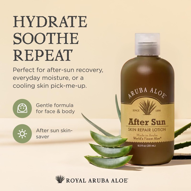 Aruba Aloe After-Sun Skin Repair Lotion - Hydrating and Soothing
