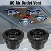 X AUTOHAUX 4Pcs Rotating AC Air Conditioning Outlet Vent Ceiling