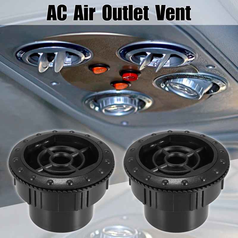 X AUTOHAUX 4Pcs Rotating AC Air Conditioning Outlet Vent Ceiling