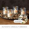 Luminara Flickering Flameless Pearl Ivory Tealights - Warm LED Light