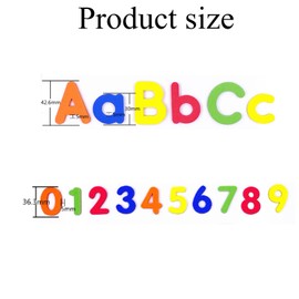 79 PCS Magnetic Letters, Magnetic Letters and Numbers for Children, Magnetic Alphabet Letters, Magnetic Numbers, Colorful Alphabet Magnets, Spelling and Counting Educational Tools for Kids
