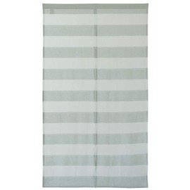 Sunny day fabric Noren Ice Border 85cm wide x 150cm length (grey green)