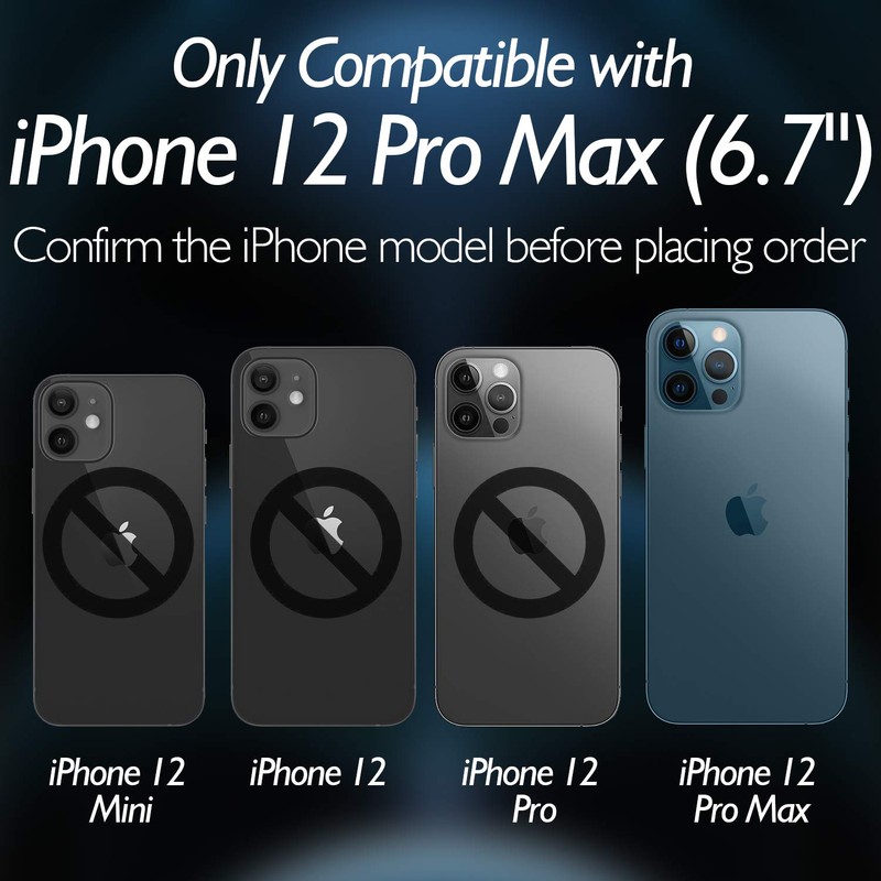 Shacoryze for iPhone 12 Pro Max Back Glass Protector (3-Pack),